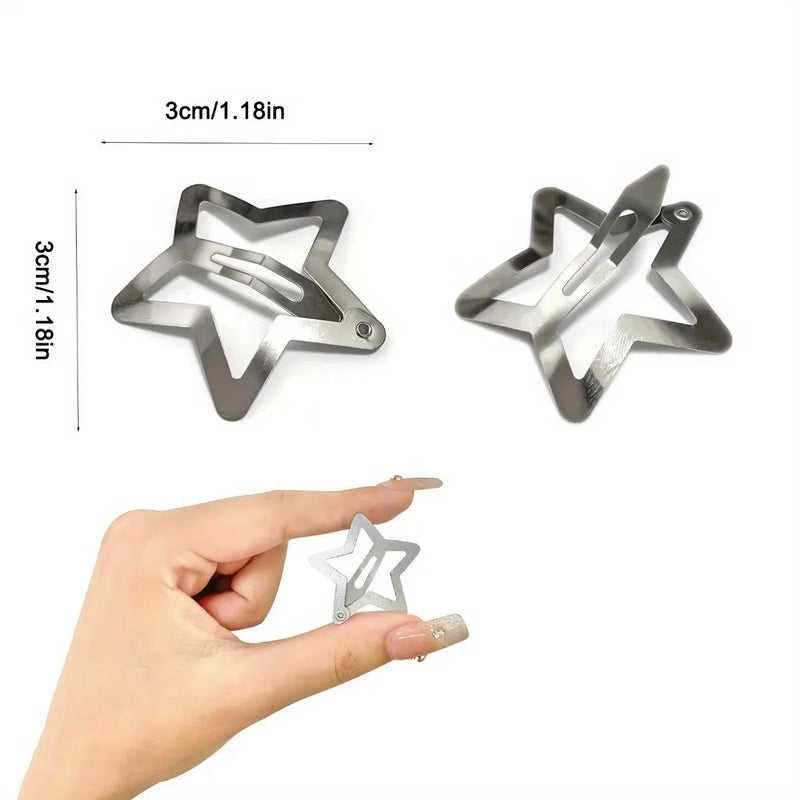 Grampos de Cabelo Estrela Fashion