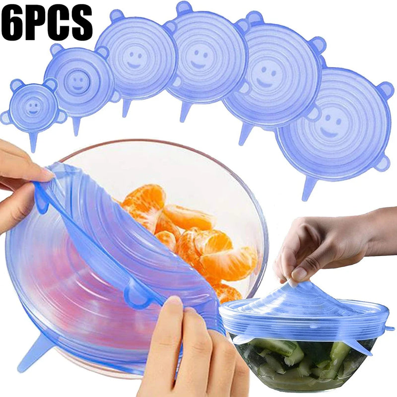 Tampas de Silicone Reutilizáveis