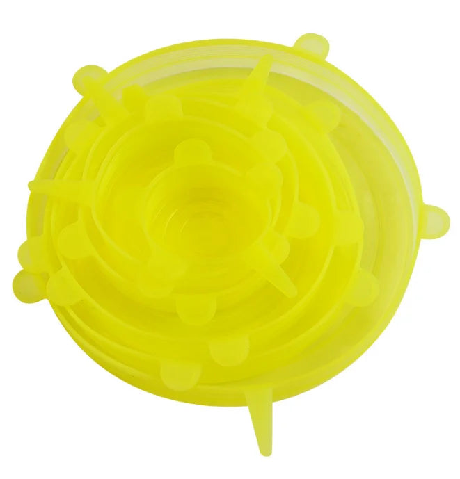 Tampas de Silicone Reutilizáveis