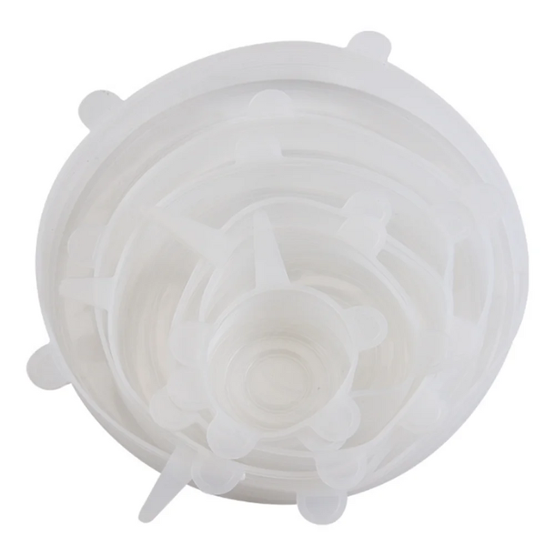 Tampas de Silicone Reutilizáveis