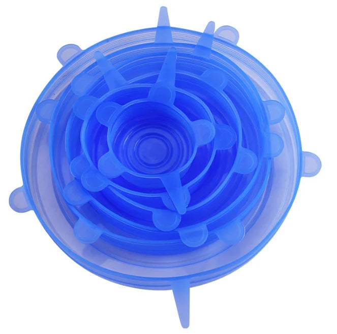 Tampas de Silicone Reutilizáveis
